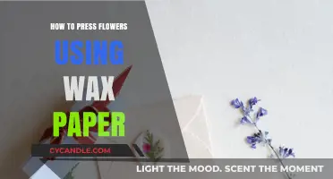 Preserve Nature's Beauty: A Simple Guide to Pressing Flowers with Wax Paper