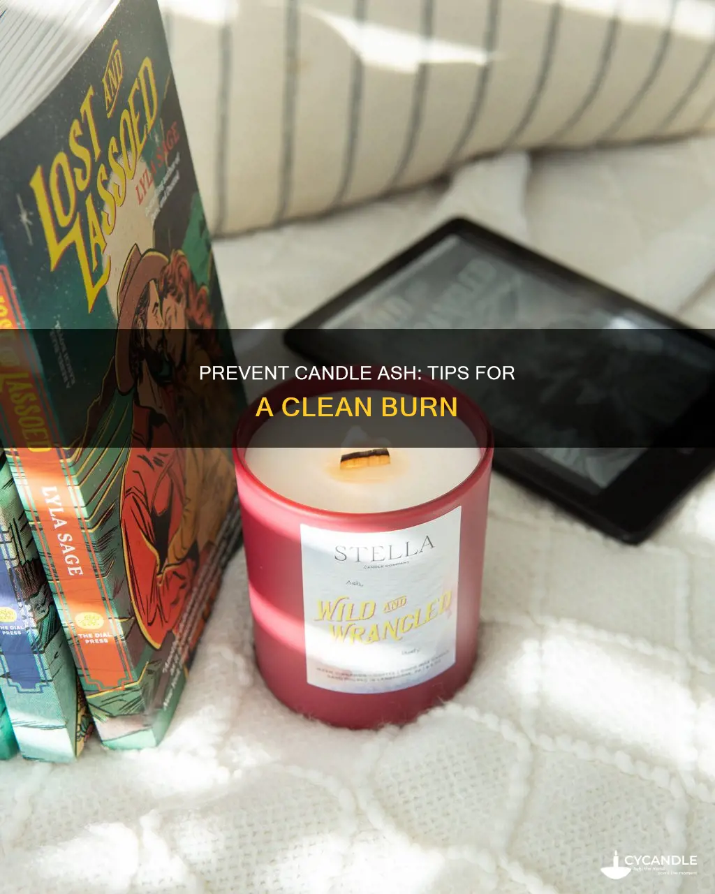 how to prevent ash from candle