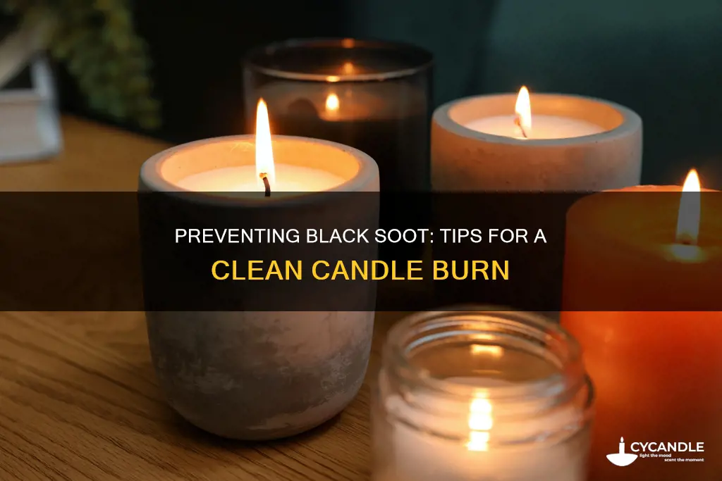 how to prevent black soot from candles