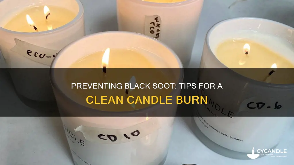 how to prevent black things in a candle