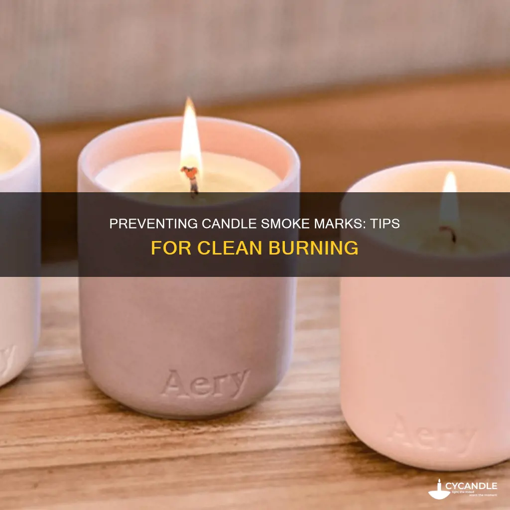 how to prevent candle smoke marks on walls