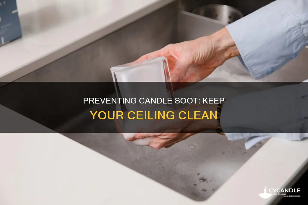 how to prevent candle soot on ceiling