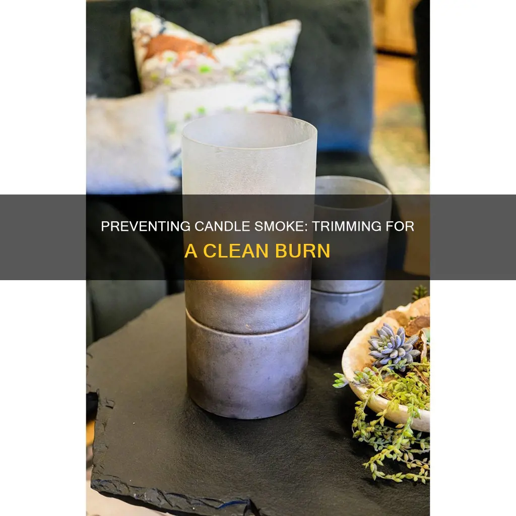 how to prevent candles from smoking