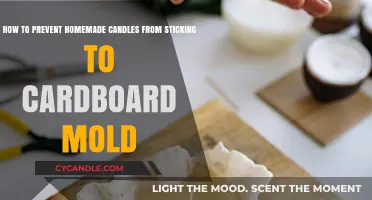Preventing Homemade Candles from Sticking to Cardboard Molds