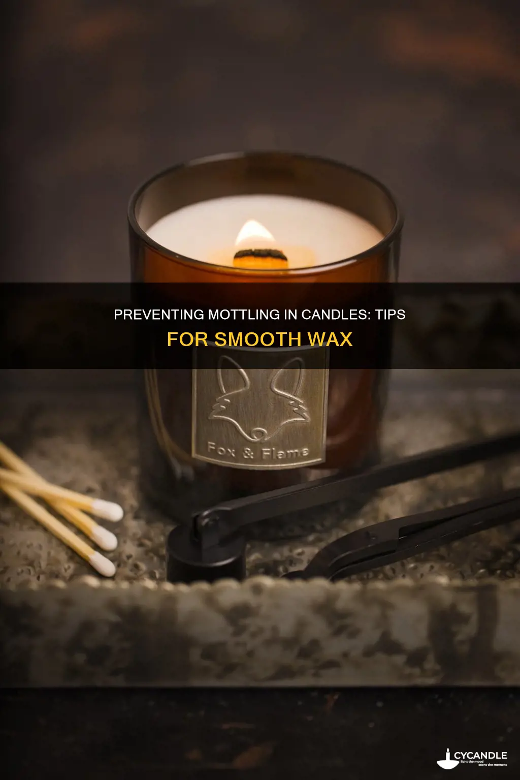 how to prevent mottling in candles