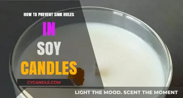Preventing Sink Holes in Soy Candles: A Simple Guide