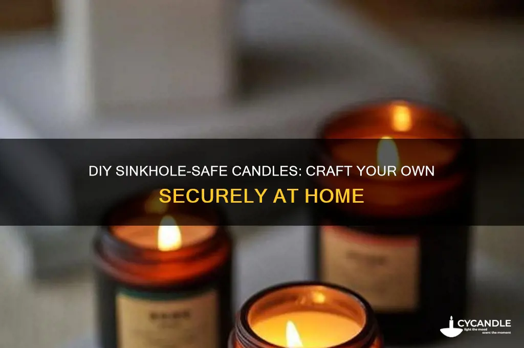 how to prevent sinkholes candle make your own