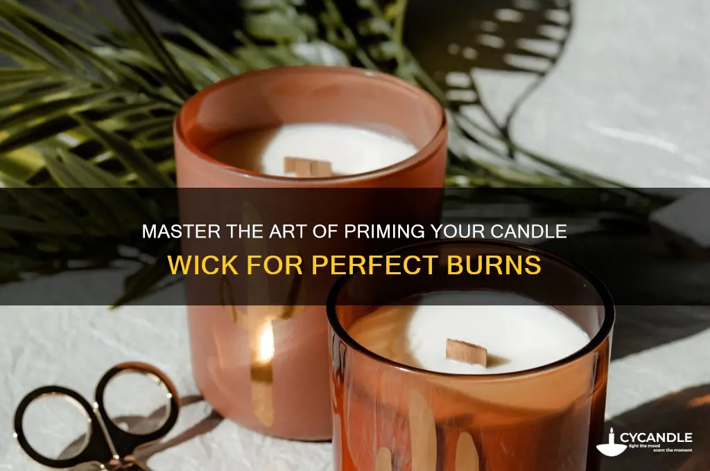 how to prime a candle wick