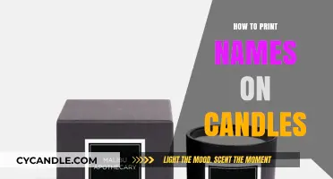 Personalized Candles: Printing Names on Wax
