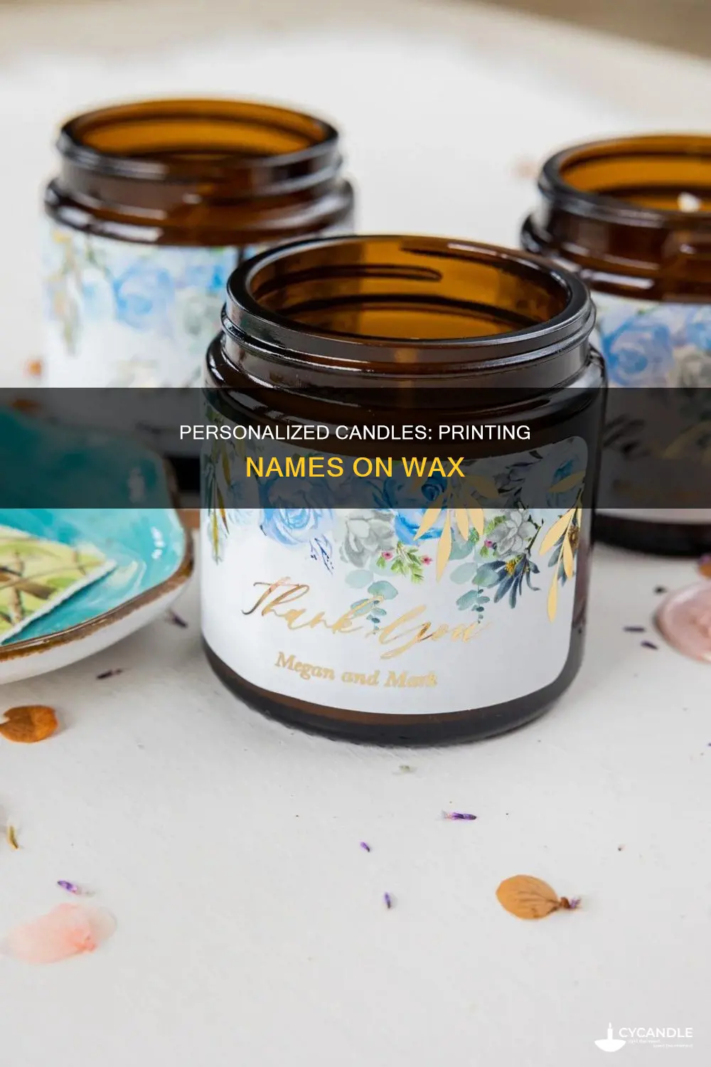 how to print names on candles