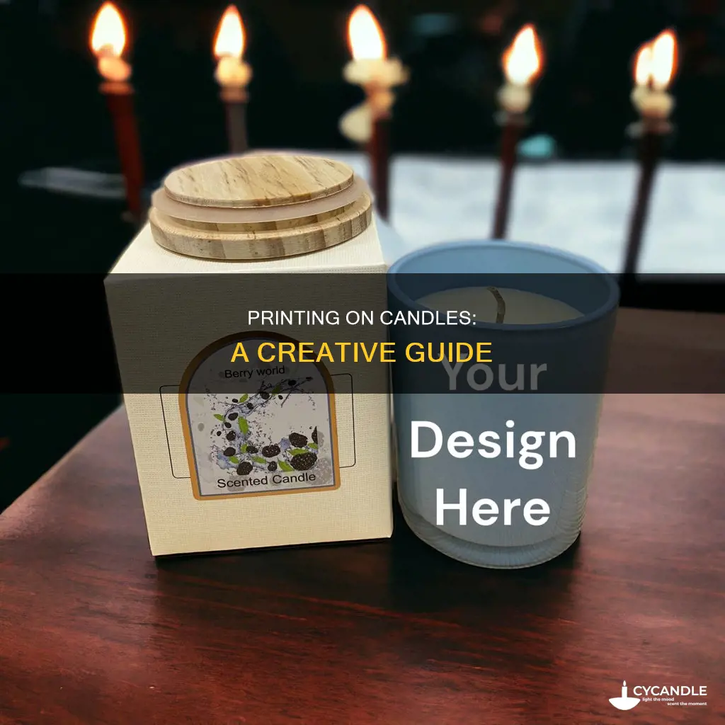 how to print on a candle
