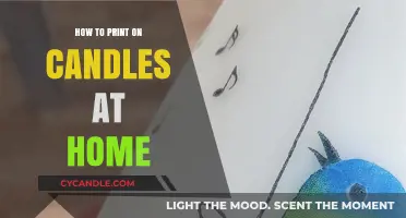 Printing on Candles: DIY Home Techniques