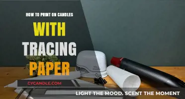 Printing on Candles: Tracing Paper Technique