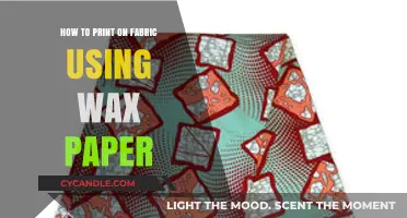 DIY Fabric Printing: A Simple Guide Using Wax Paper