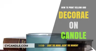 Printing Vellum and Decorating Candles: A Creative Guide