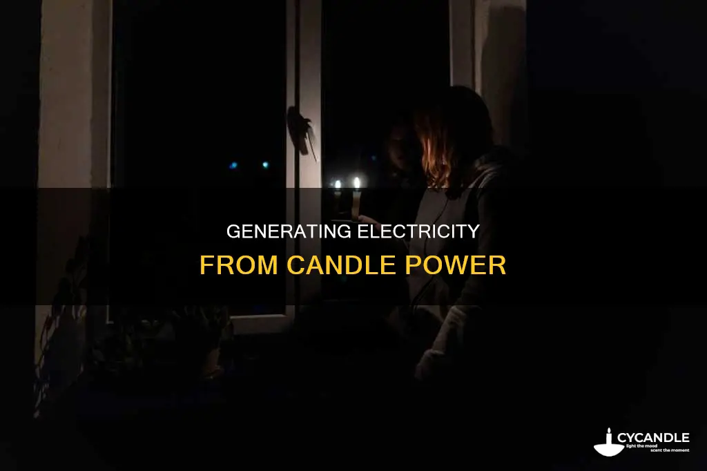 how to produce current from candle
