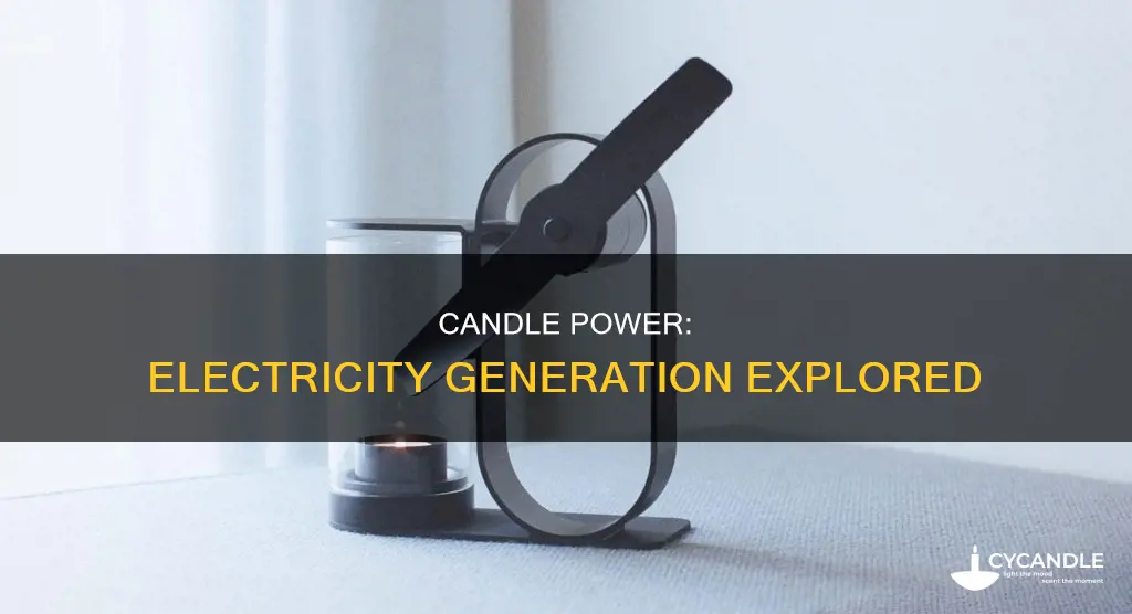 how to produce electricity from candle