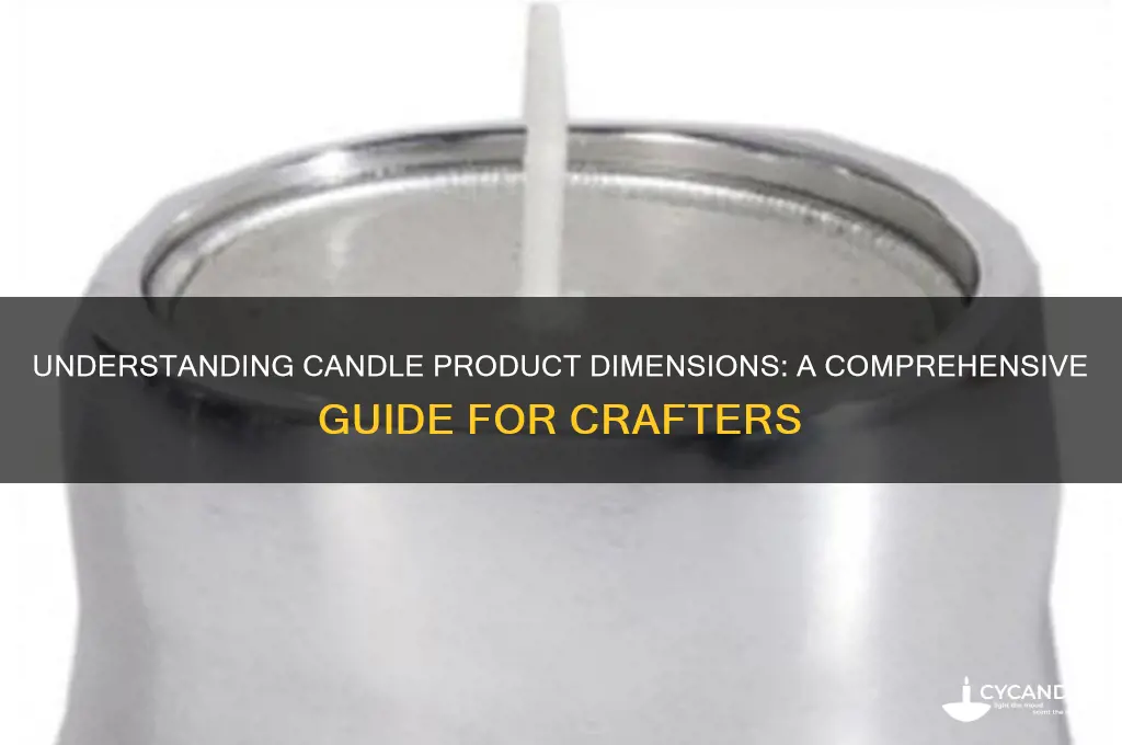how to product dimensions work for candles