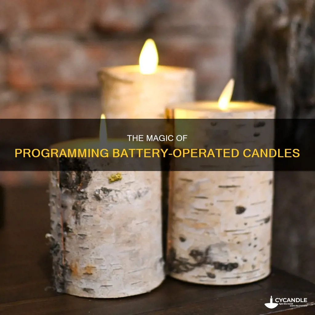 how to program battery operated candles