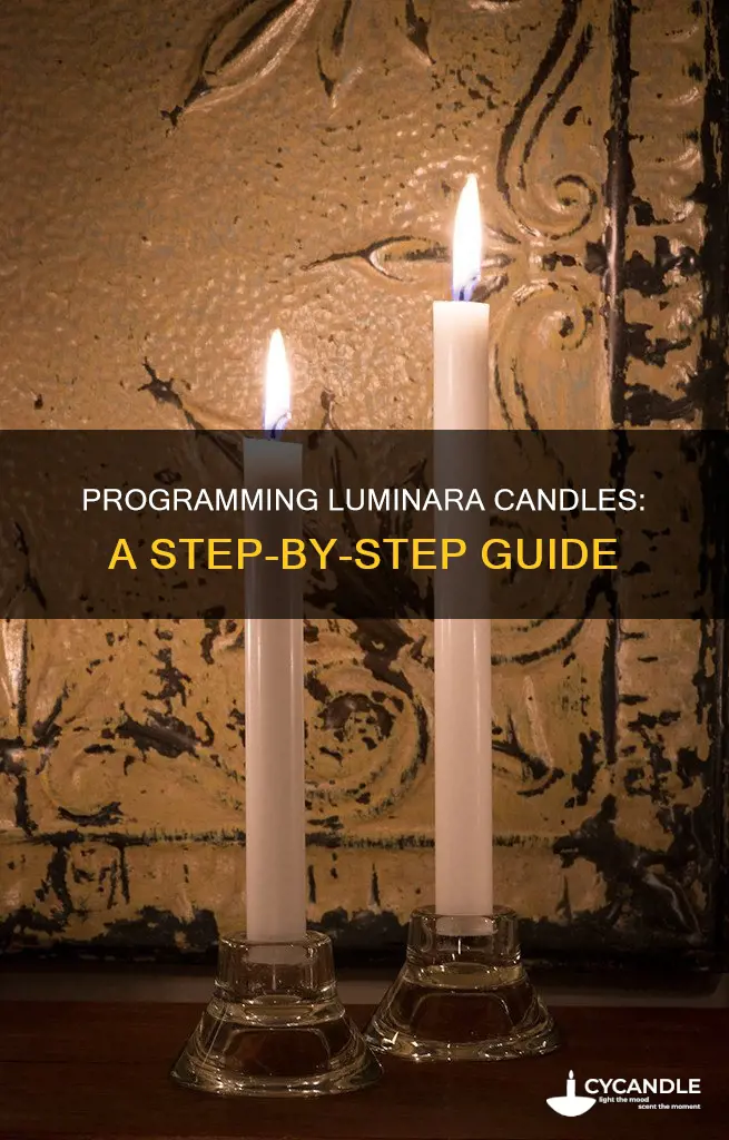 how to program luminara candle