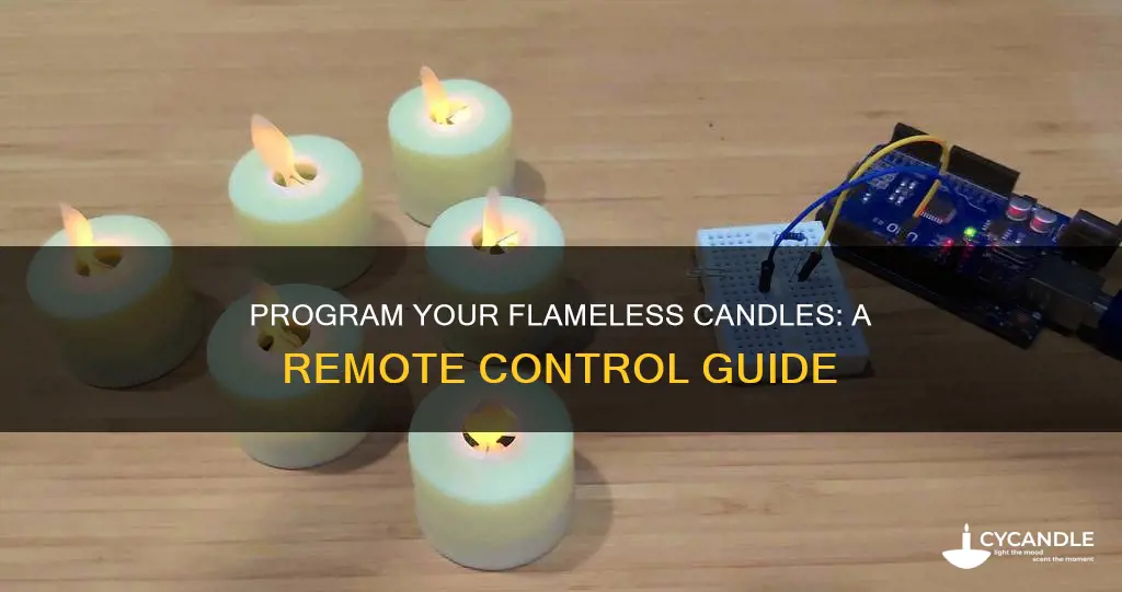 how to program remote for flameless candles amazon