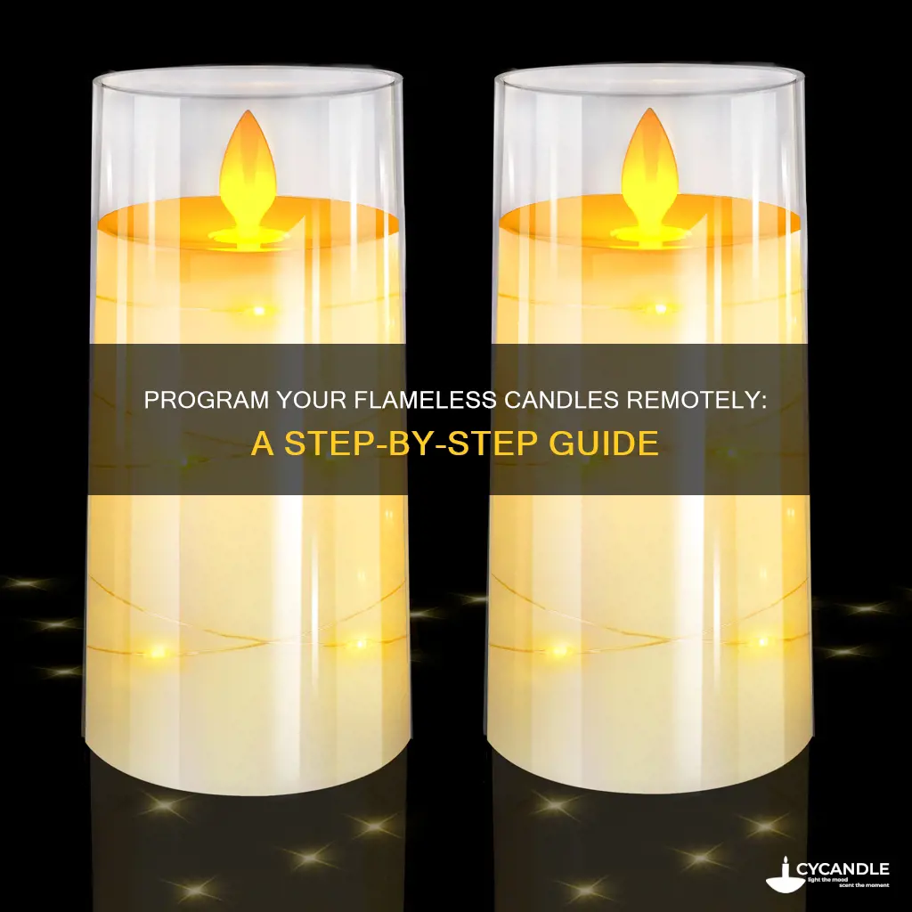 how to program remote for flameless candles