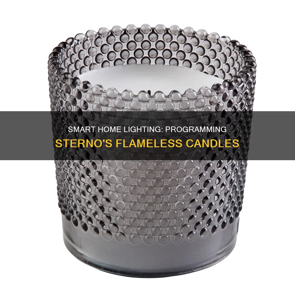 how to program sterno home flameless candles