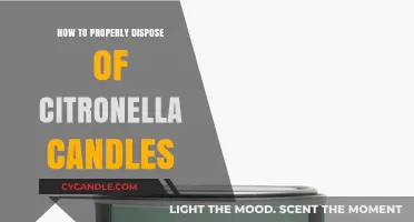 Dispose of Citronella Candles: The Eco-Friendly Way