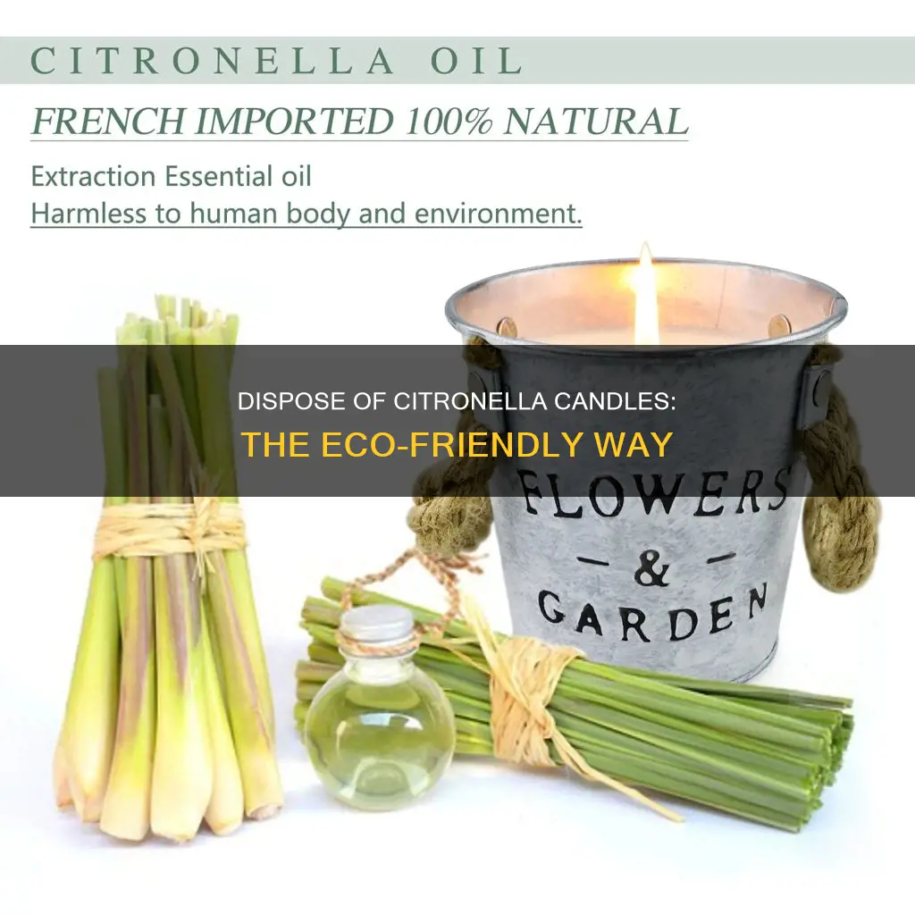 how to properly dispose of citronella candles