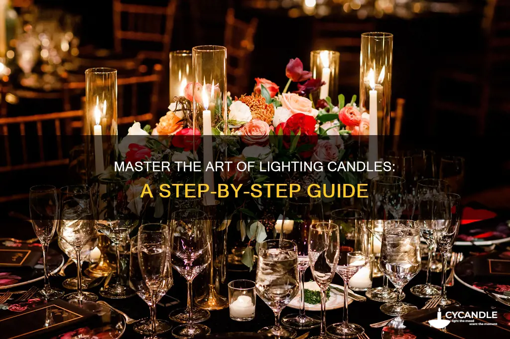 how to properly light a candle
