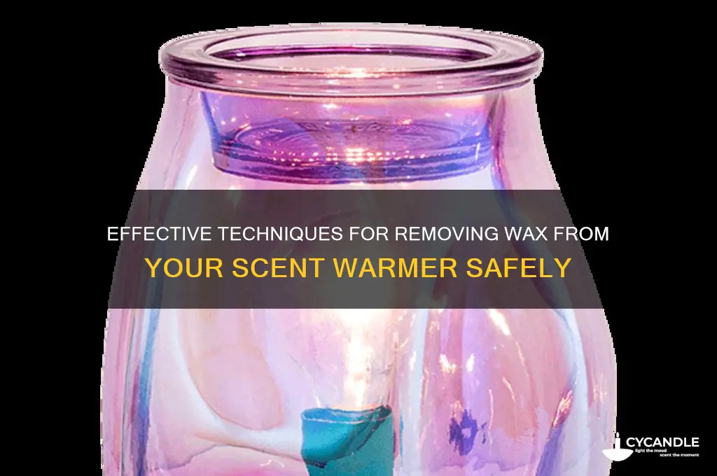 how to properly remove wax from sensei warmer