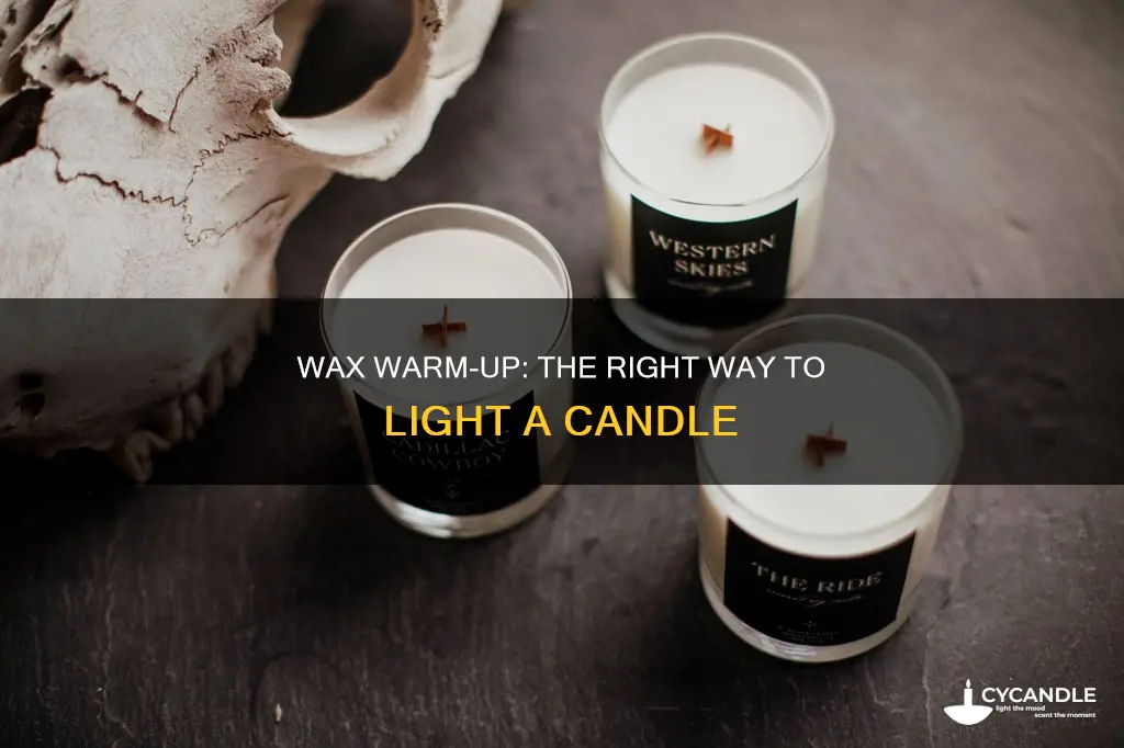 how to properly start a candle