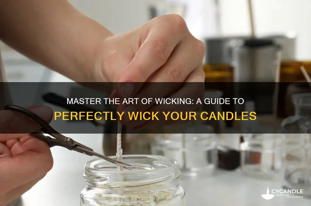 how to properly wick a candle