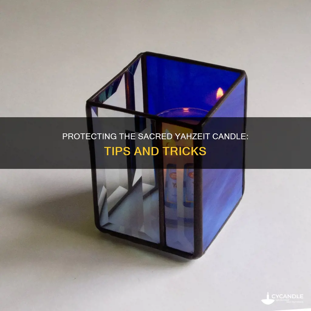 how to protect the yahzeit candle