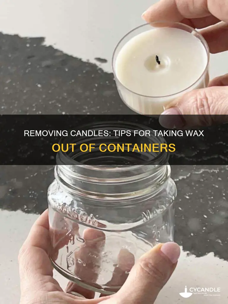how to pull out a candle froms its container