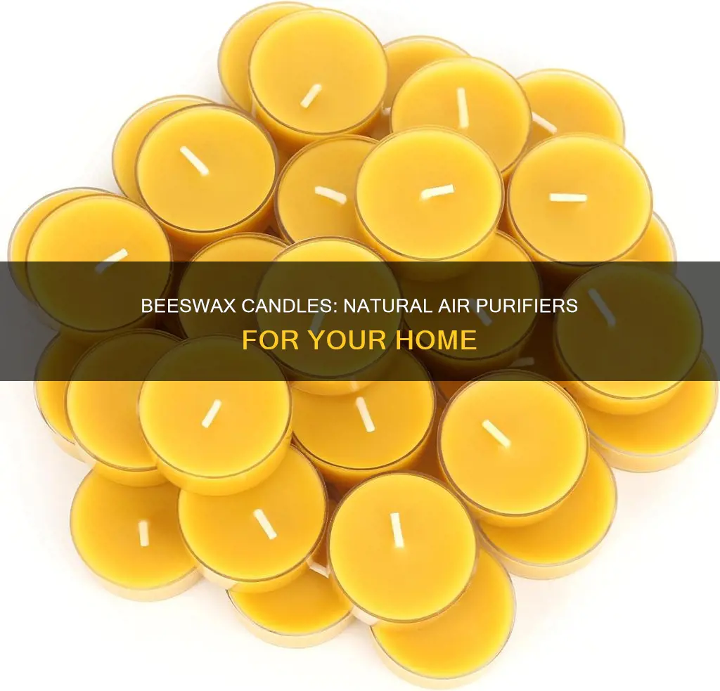 how to purify air beeswax candle