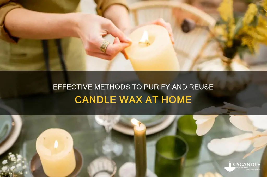 how to purify candle wax