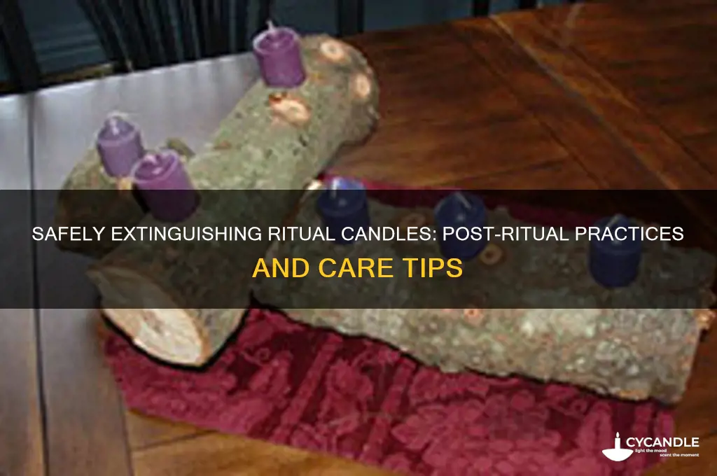 how to put a candle out after ritual