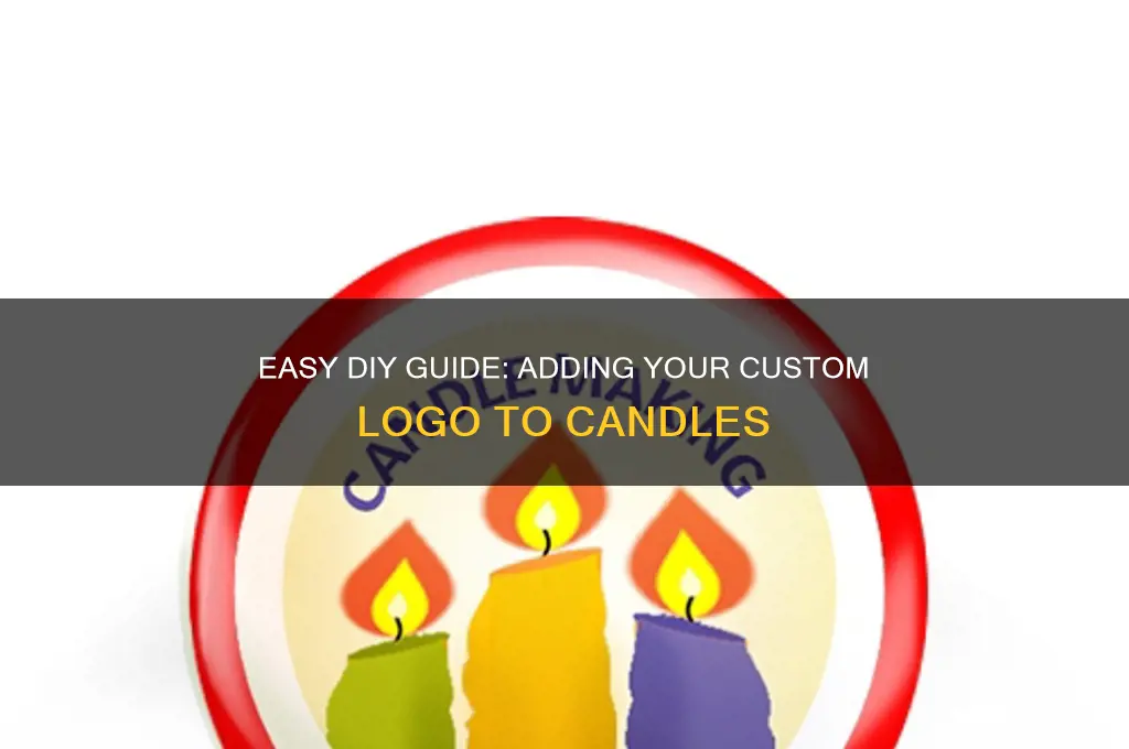 how to put a logo on a candle