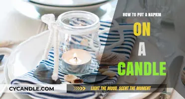 Elegant Candle Decor: Mastering the Art of Napkin Placement