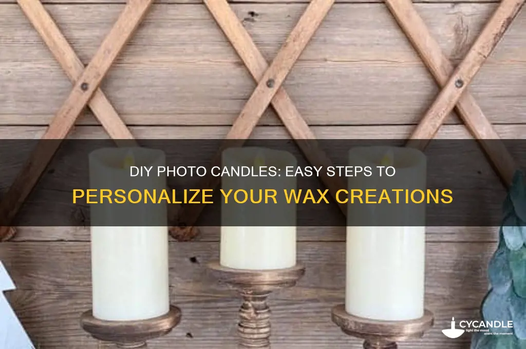 how to put a photo on a candle