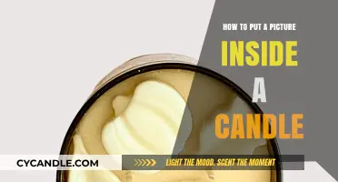 Creative Candle Crafting: Embedding Photos for Personalized Decor