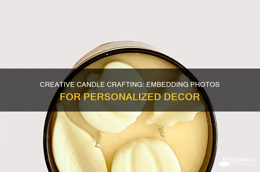 how to put a picture inside a candle