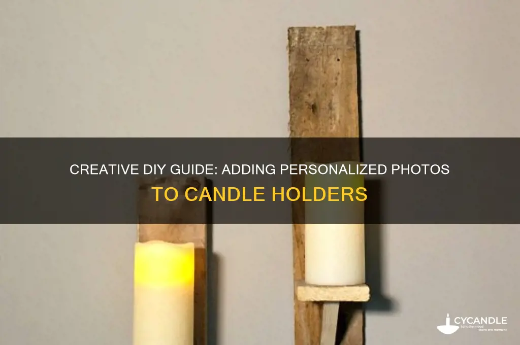 how to put a picture on a candle holder
