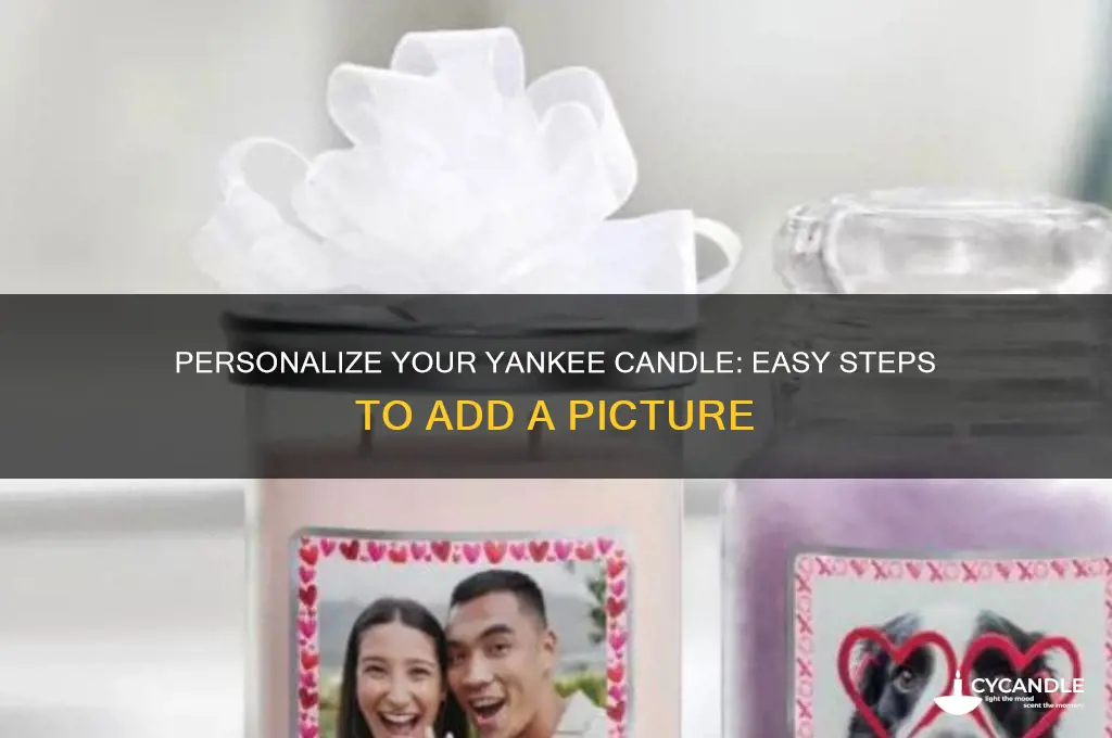 how to put a picture on a yankee candle