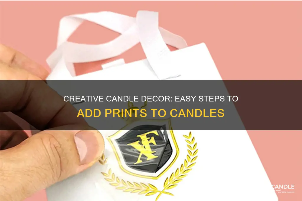 how to put a print on a candle