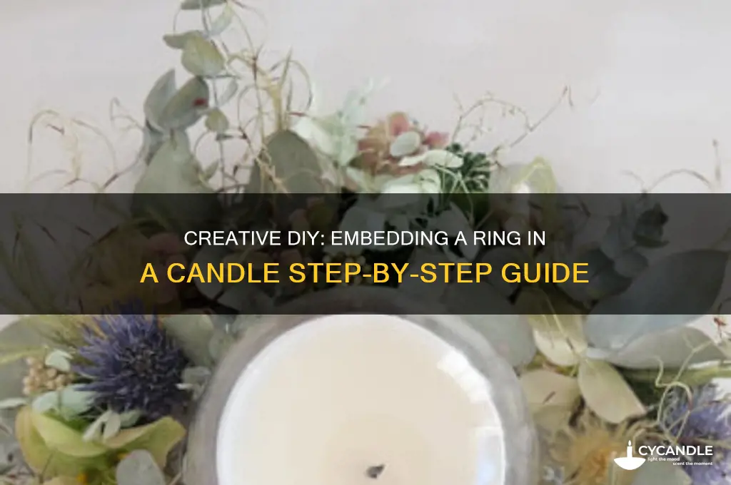 how to put a ring in a candle