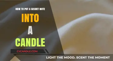 Conceal Messages in Wax: Crafting Secret Notes Inside Candles