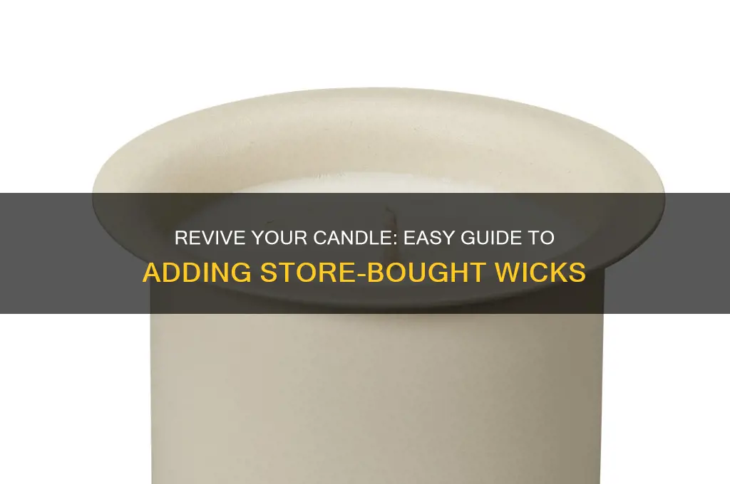 how to put a store bought wick in existing candle