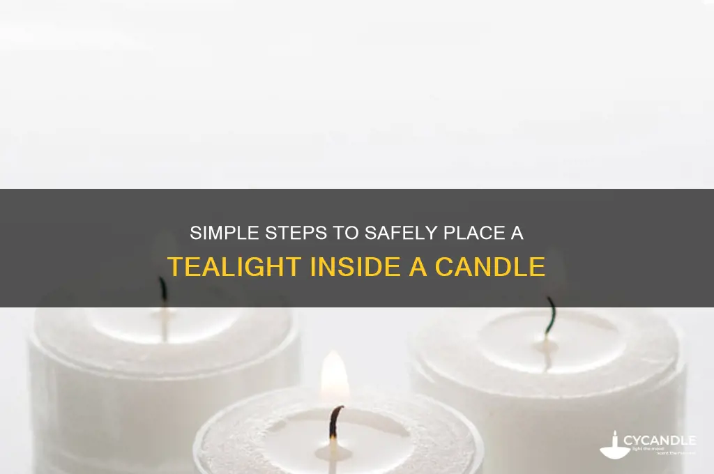 how to put a tealight in a candle